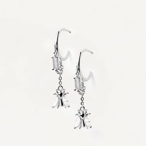 PDPaola Breeze Silver Bee Earrings